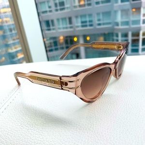 Christian Dior light pink retro sunglasses